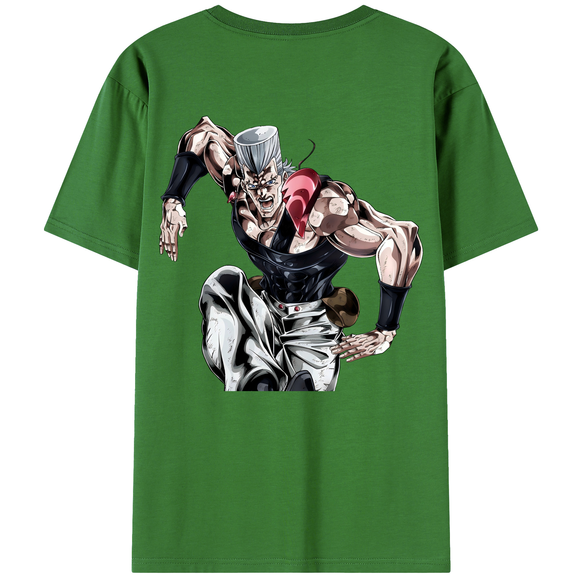 （画像用） ジョジョの奇妙な冒険 ジャン＝ピエール?ポルナレフ JoJo's Bizarre Adventure Jan Pierre Polnareff レディース半袖Tシャツ(バックプリント)